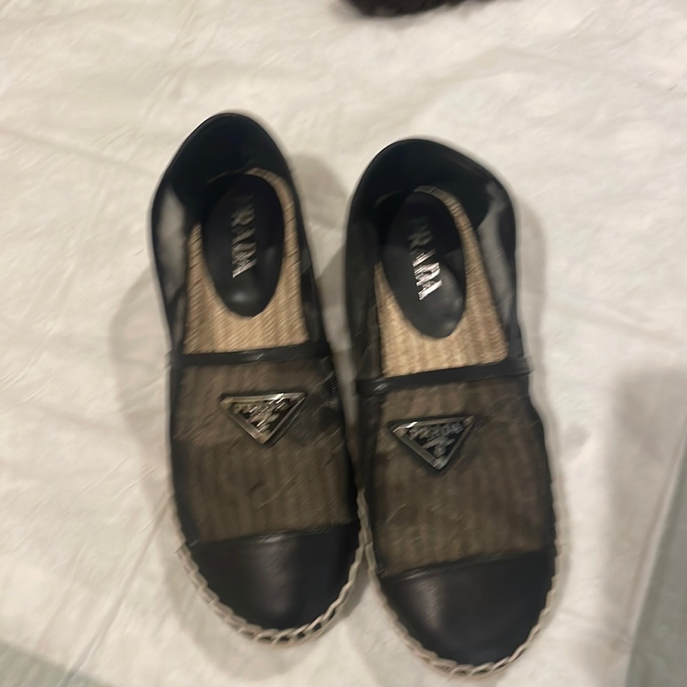 Black prada espadrille